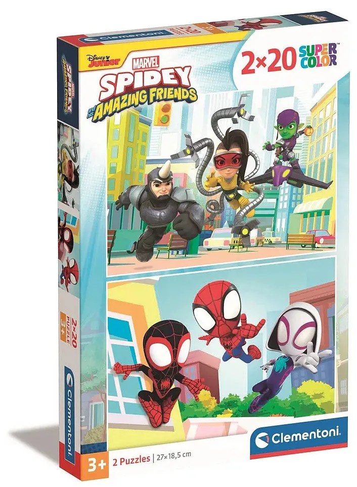 Pókember Spidey 2x20 db-os puzzle Clementoni