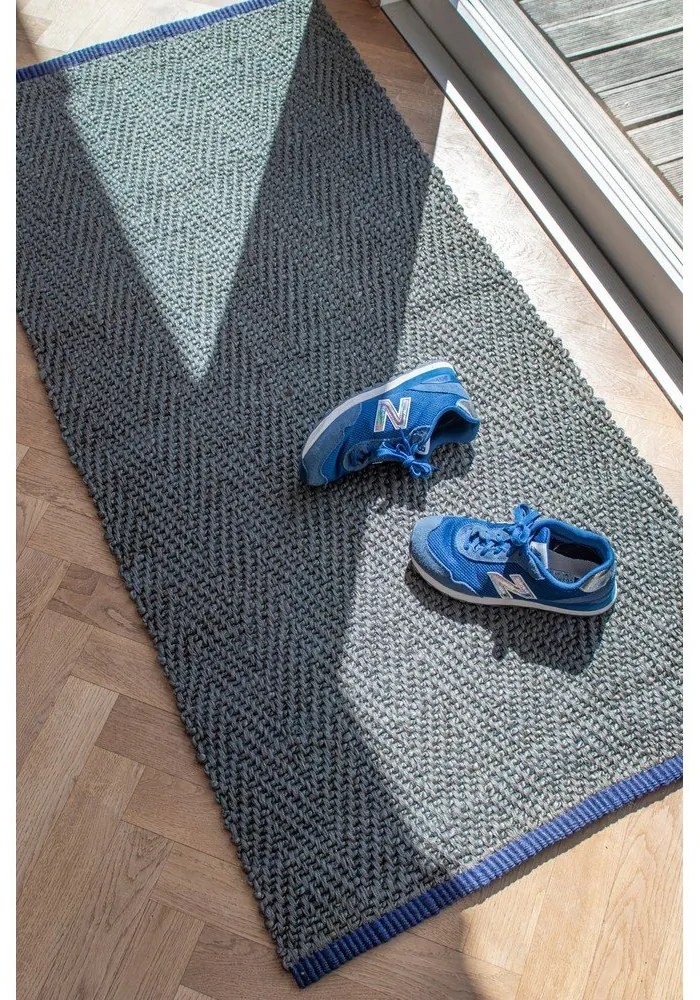 Sötétzöld juta futószőnyeg 70x150 cm Notes – Mette Ditmer Denmark