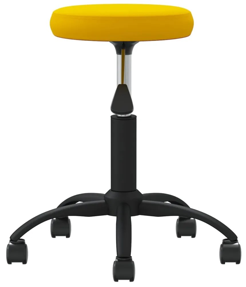 mustársárga bársony étkezőszék