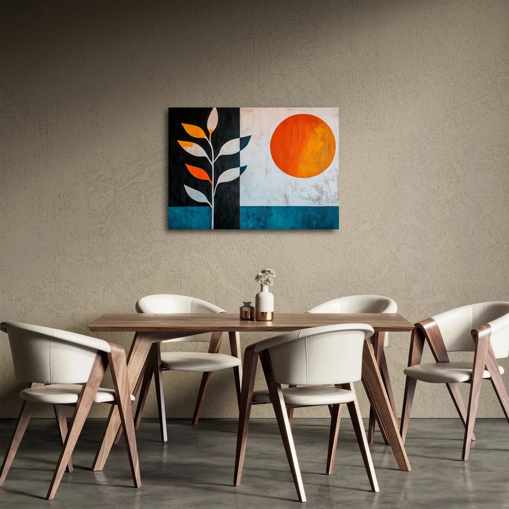 Kép - Növény és nap absztrakciója (70x50 cm)
