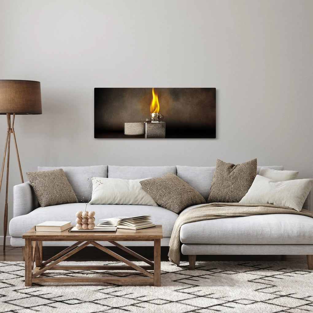 Egy öngyújtó képe (120x50 cm)