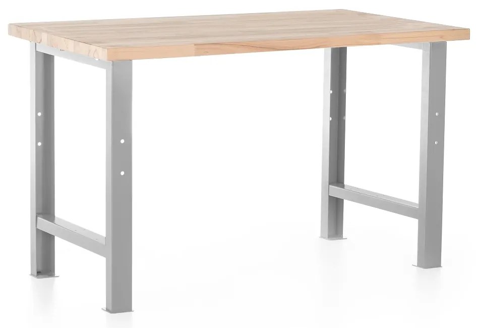 Műhelyasztal Basic, 120 x 80 cm, szürke - ral 7038
