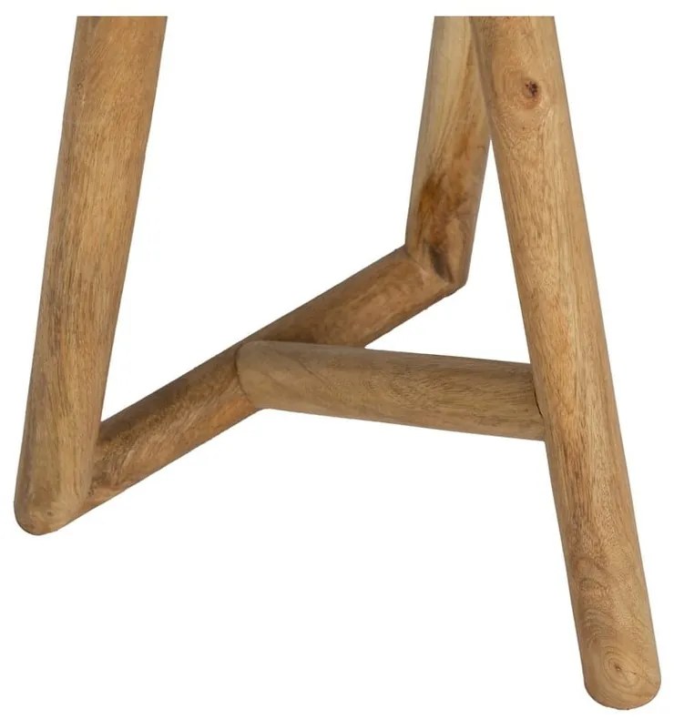 Mangófa kerek tárolóasztal ø 40 cm Mao – Ixia