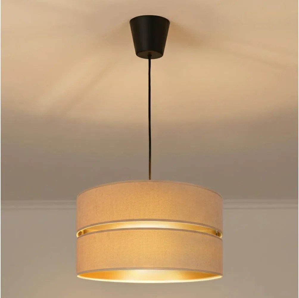 Brilagi - DUO-DUO kábeles csillár 1xE27/60W/230V átm. 40 cm bézs/arany