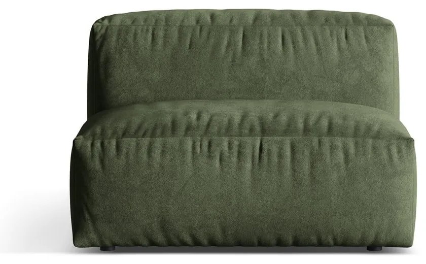 Zöld bársony kanapé modul (középső rész) Martina – Micadoni
