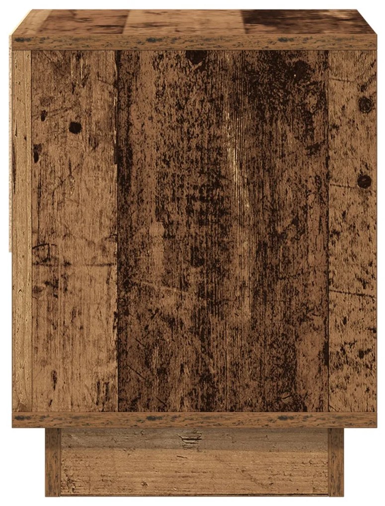 Éjjeli asztal 2 db Régi fa 45x34x45 cm Mérnökelt fa