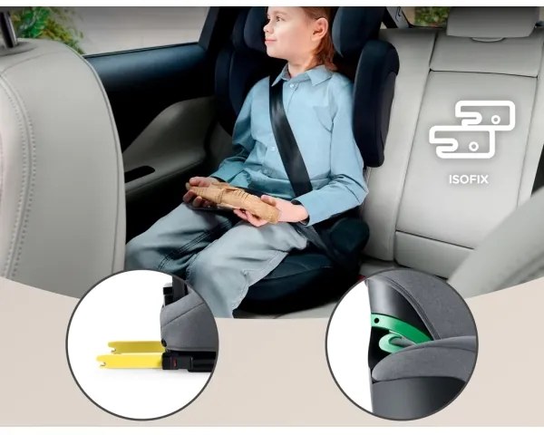 KINDERKRAFT SELECT - Autósülés XPAND 2 i-Méret (100-150 cm) Premium Rakéta szürke