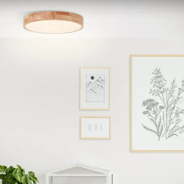 Brilliant - LED mennyezeti lámpa SLIMLINE LED/22W/230V Ø 39 cm kaucsukfa