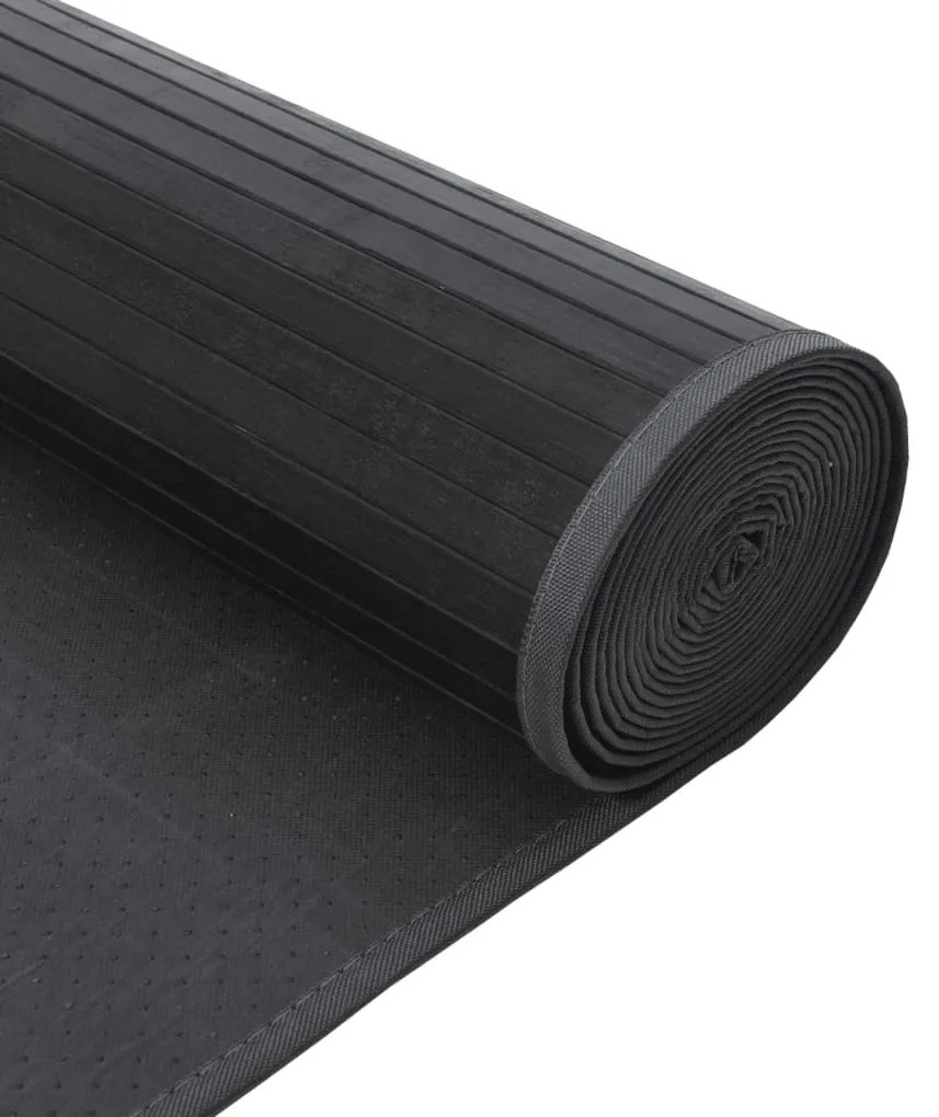 négyszögletű szürke bambusz szőnyeg 60 x 1000 cm
