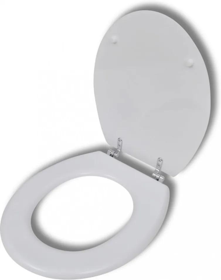 Egyszerű tervezésű fehér MDF WC-ülőke