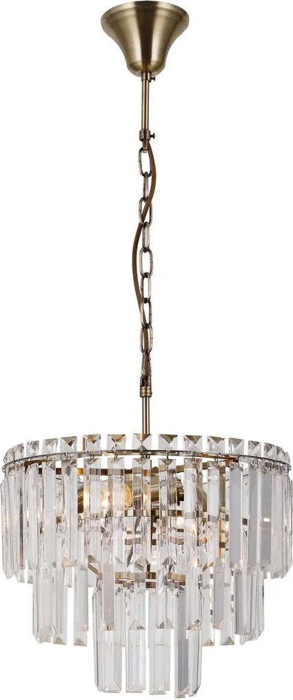 Italux glamour függeszték buena antik bronz átlátszó itxpnd-22320-4-abr
