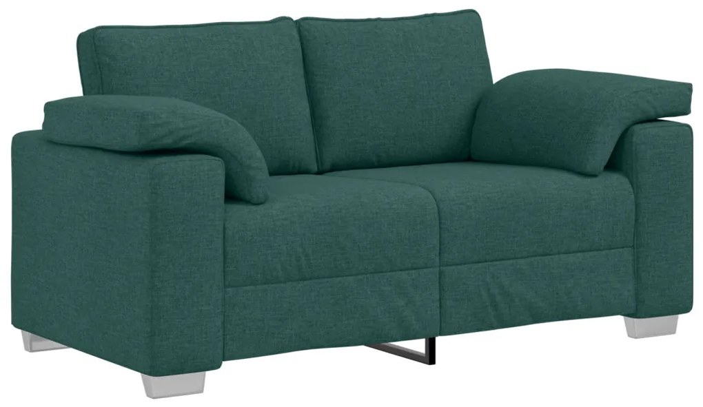 vidaXL Kanapé Sötétzöld 160 x 77 x 82 cm szövet