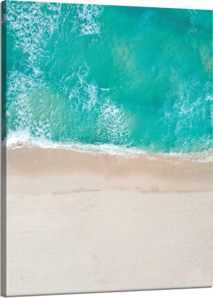 Vászonkép Víz Tengerpart Hullámok Nap 50x70 cm Ideális ajándék