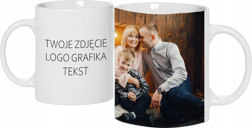 Fényképes Bögre, Logóval, Grafikával, Szöveggel Ajándéknak