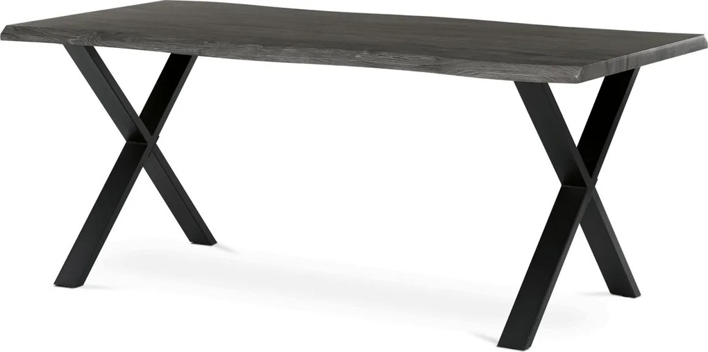 Étkezőasztal 180x90 cm MDF szürke tölgy