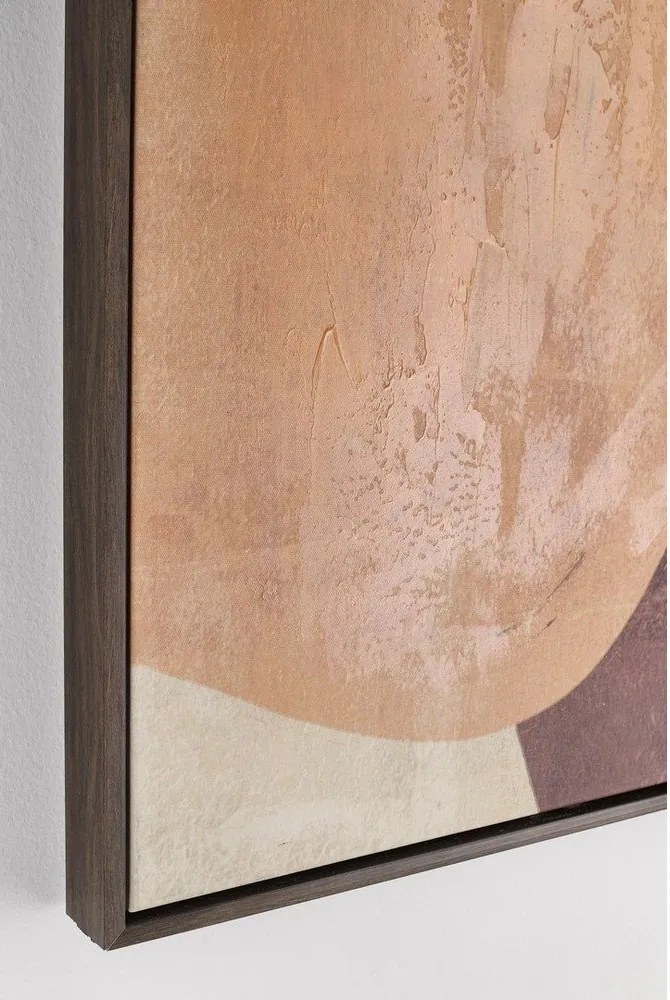 Nyomtatott-kézzel festett részletekkel keretezett-vászon kép 83x123 cm Gallery – Bizzotto