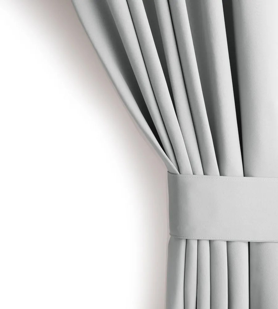 Világosszürke sötétítő termo függöny 140x245 cm Pleat – Restilo