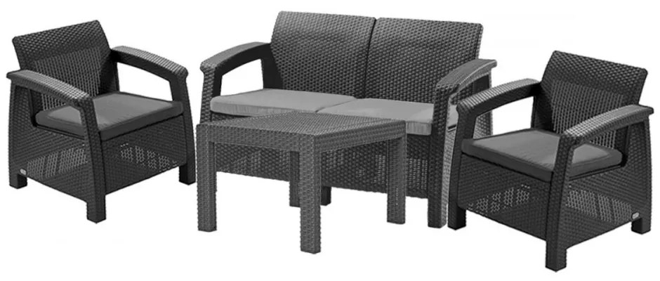 Corfu Light kerti bútor szett Chicago asztallal