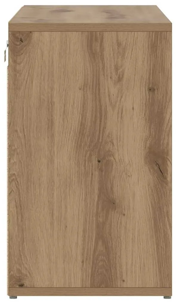Cipősszekrény kézműves tölgy 77.5 x 30 x 51 cm Faanyag
