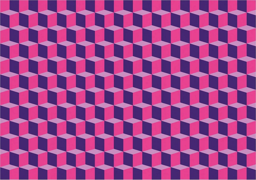 Fotótapéta Geometria Absztrakt Lila Rózsaszín Perspektíva 200x140 +ragasztó
