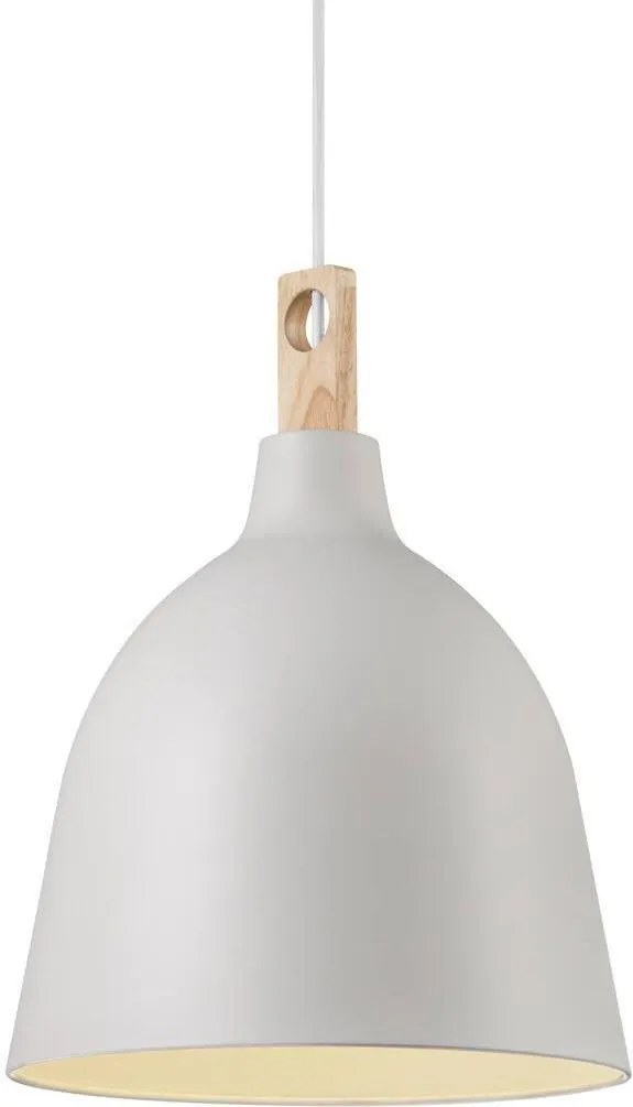 NORDLUX 48123001 MOKU Modern Függesztett Lámpa Fehér, Szürke E27 IP20