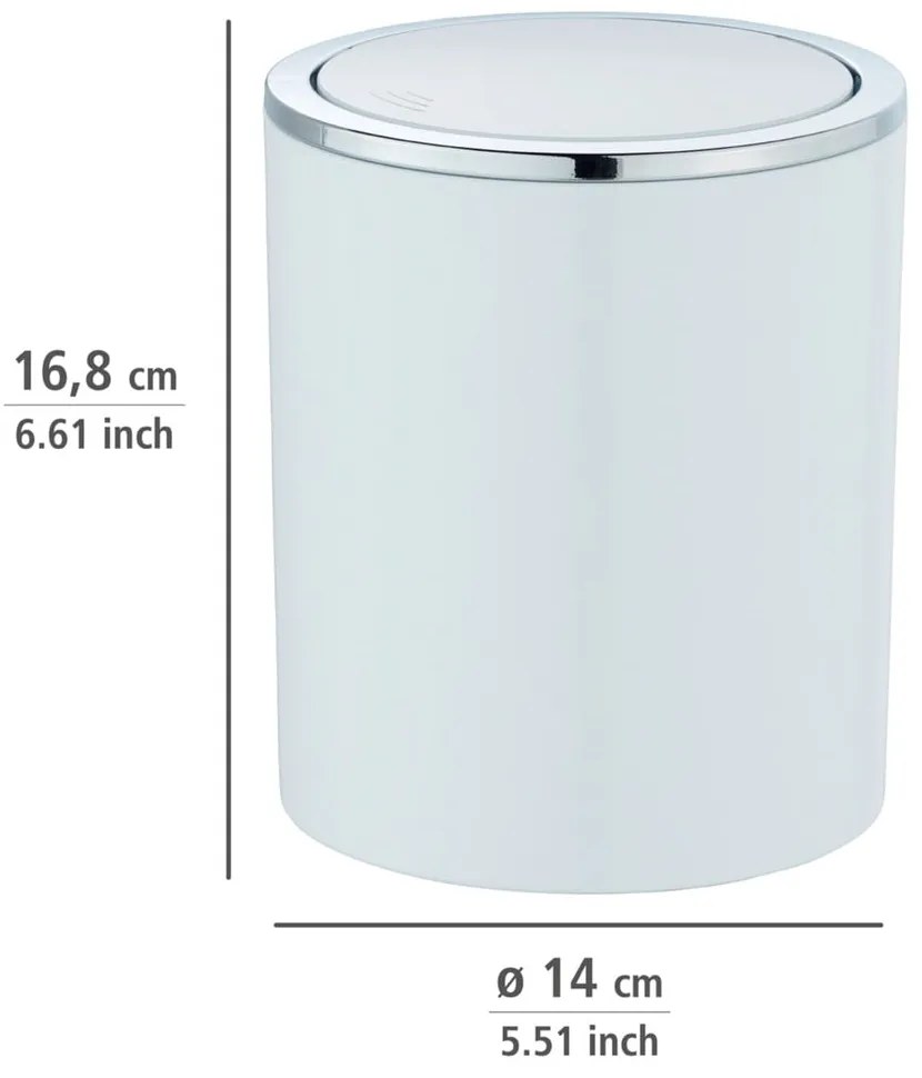 Inca fehér szemetes, 2 l - Wenko
