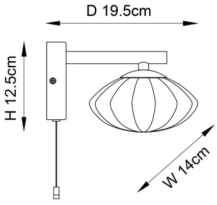 Endon 97182 - Fürdőszobai fali lámpa MOBIAS 1xG9/3W/230V IP44 réz