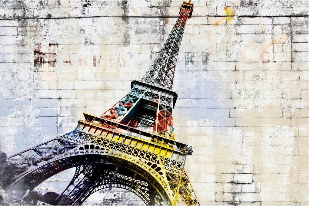 Kép - Az Eiffel-torony digitális művészete (90x60 cm)