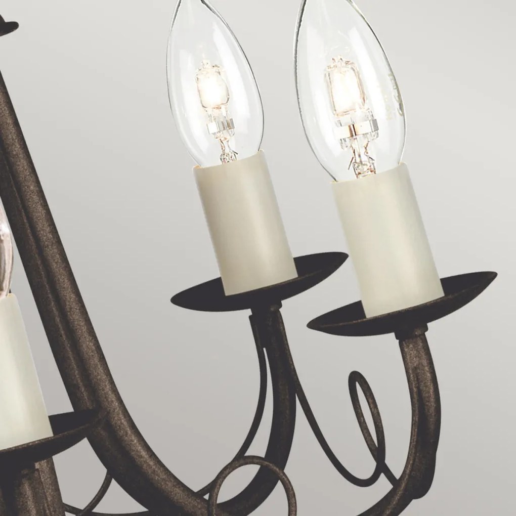 Elstead Lighting MINSTER MN5-BLK-GOLD Csillár 5x60W/E14