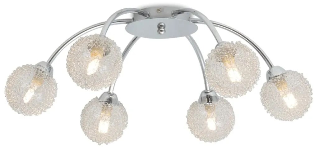 mennyezeti lámpa 6 db 240 W-os G9-es LED izzóval