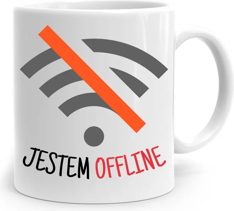 Programozó Informatika Bögre Offline Vagyok, fényképes nyomtatással