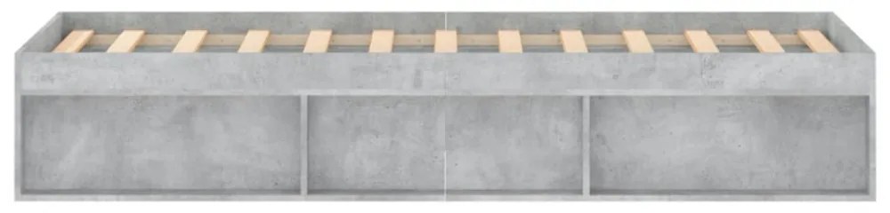 betonszürke ágykeret 120 x 200 cm
