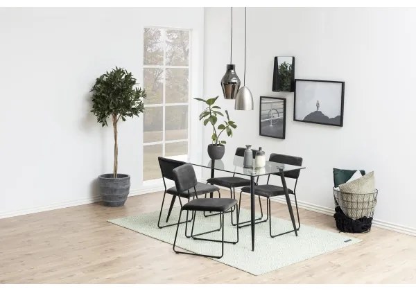 Étkezőszék COLE 1 db söt. szürke