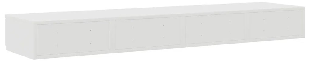 Éjjeli Szekrény Fehér Mérnöki fa 150 x 36,5 x 16,5 cm Fiókok