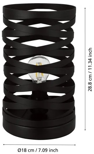 Eglo 99506 - Asztali lámpa CREMELLA 1xE27/40W/230V