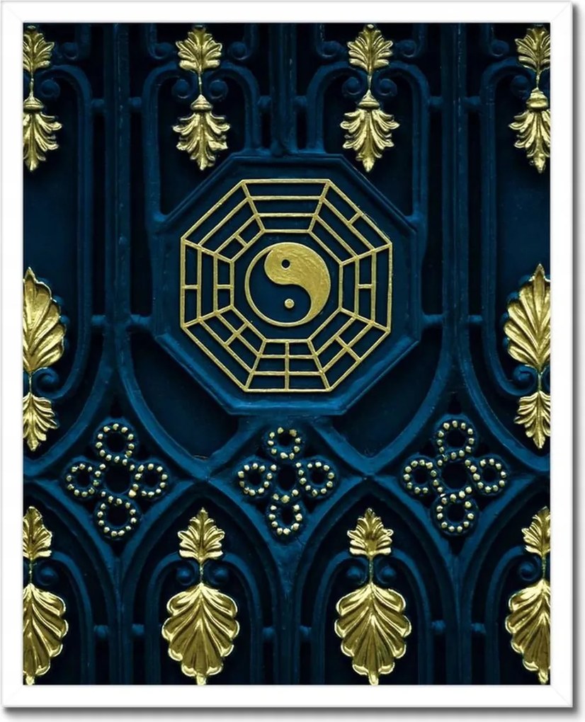 Poszterek keretben 40x50 Absztrakt Arany harmónia