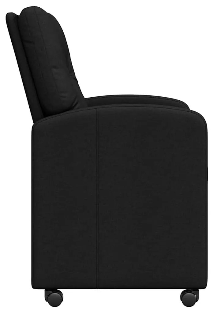 Kerekes Étkező Székek 2 pcs Fekete 57 x 67 x 95 cm szövet