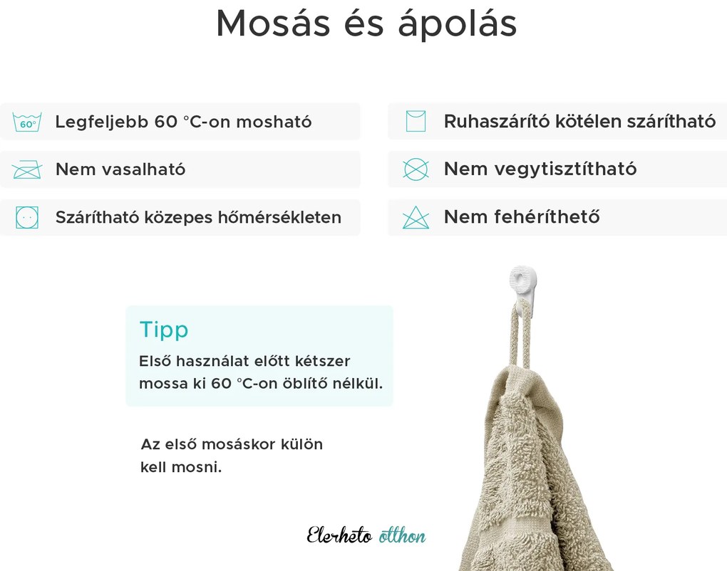 Comfort Maxi fürdőlepedő 100x200 cm krém, 100% pamut