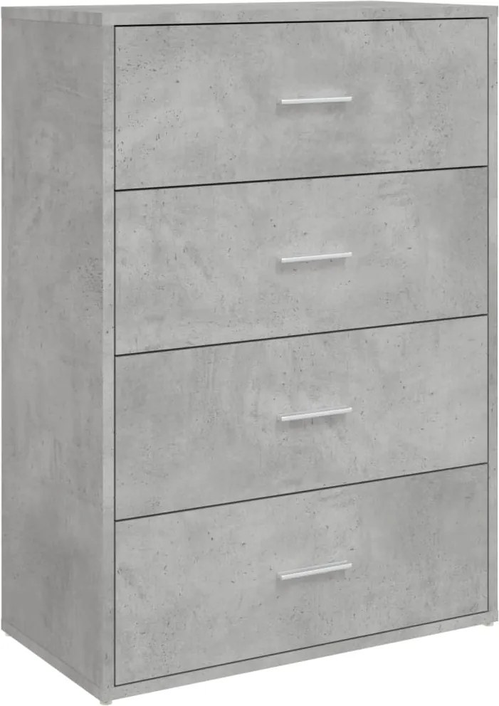 vidaXL betonszürke szerelt fa tálalószekrény 60 x 31 x 84 cm