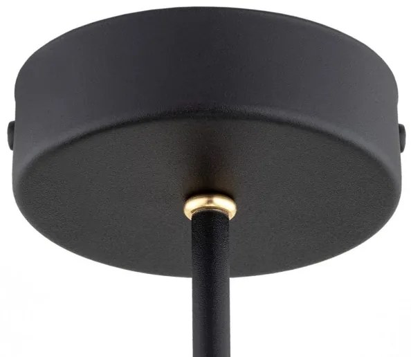 Argon 6150 - Csillár rúdon AMALFI 3xE27/15W/230V fekete/fehér