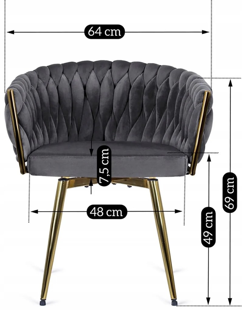 Elegáns Forgó Étkezőszék Szürke Színben. RUBI