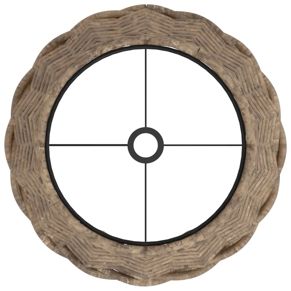 barna fonott lámpaernyő Ø20 x 15 cm