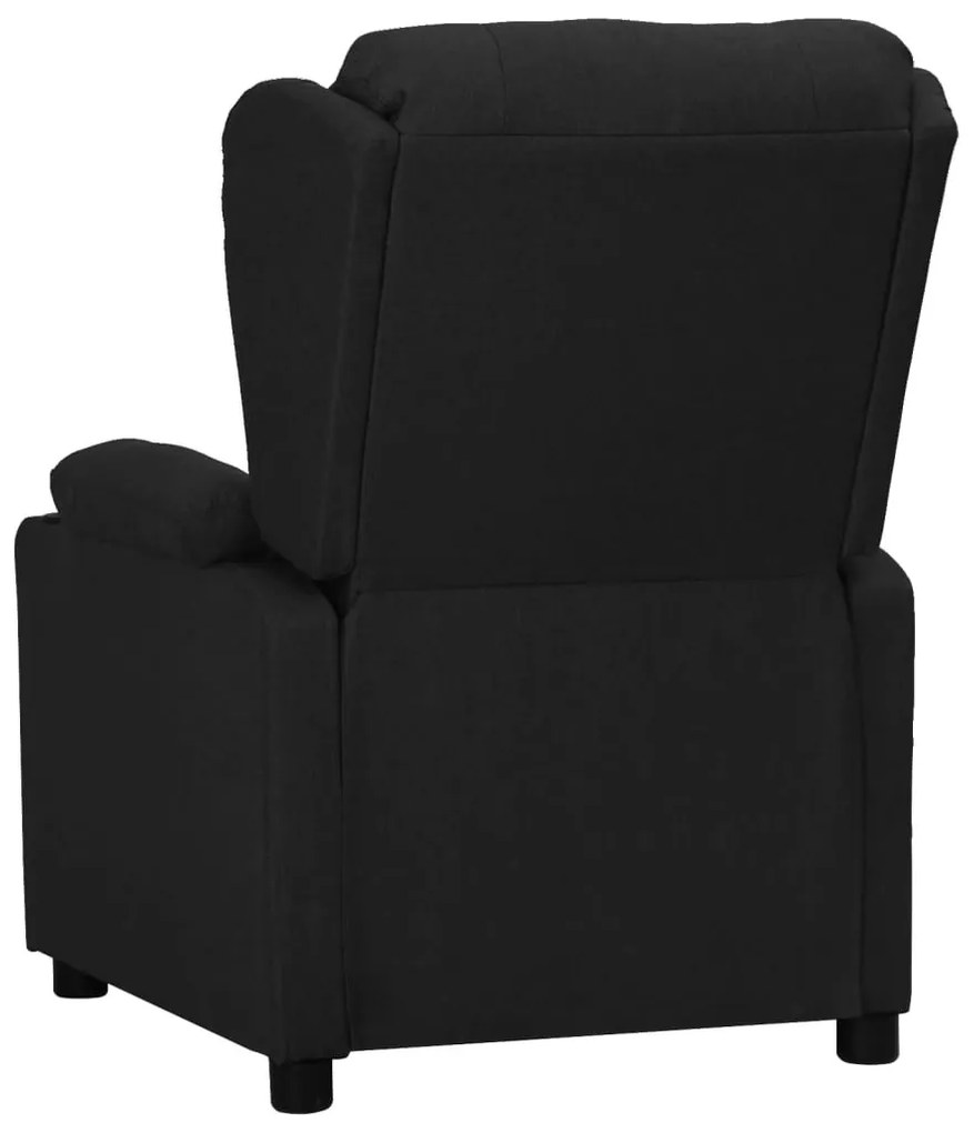 fekete szövet felállást segítő fotel