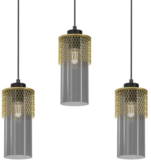 Csillár zsinóron GLAM 3xE27/60W/230V