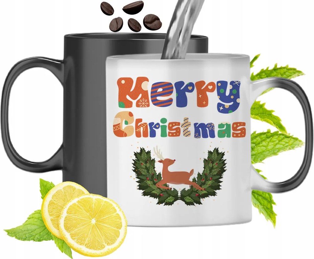 Mágikus Karácsonyi Színváltó Bögre fényképes nyomtatással