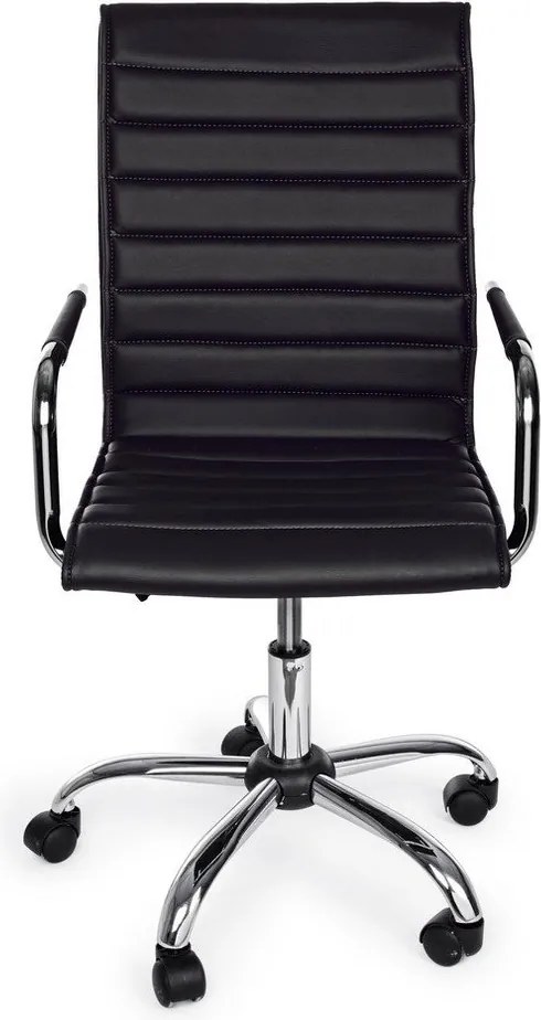 Fekete bőrutánzat irodai szék Perth – Yes Everyday