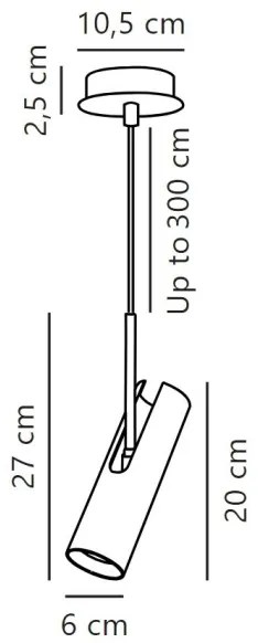 DFTP by Nordlux - MIB kábeles függőlámpa 1xGU10/8W/230V fekete