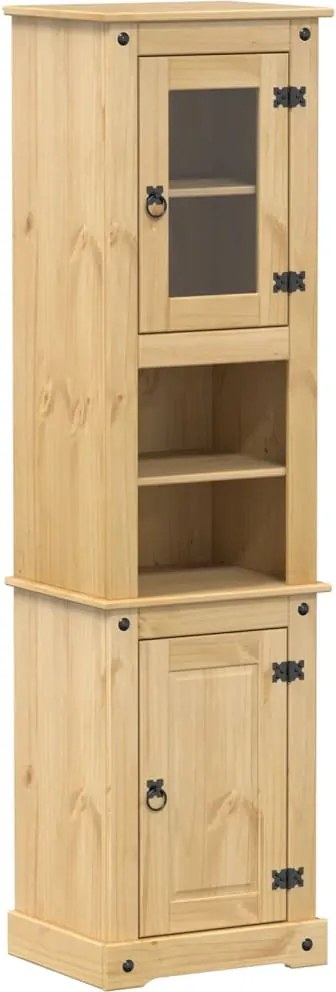 vidaXL Corona tömör fenyőfa fürdőszobaszekrény 50 x 40 x 185 cm