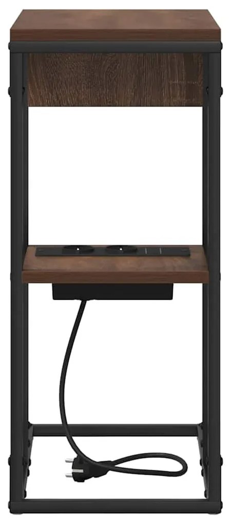 Éjjeli asztal Barna tölgy 41.5 x 26 x 60.5 cm Faanyag