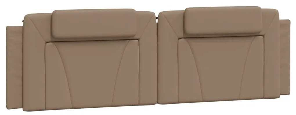 kávészínű ágykeret Viana LED-ekkel matrac nélkül 180 x 200 cm